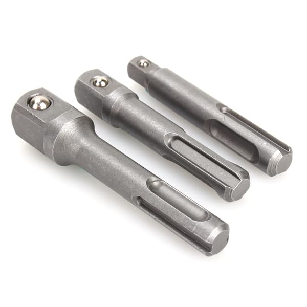 3 stk/sæt slagborebits SDS PLUS topadapterkonverter 1/4\" 3/8\" 1/2\"