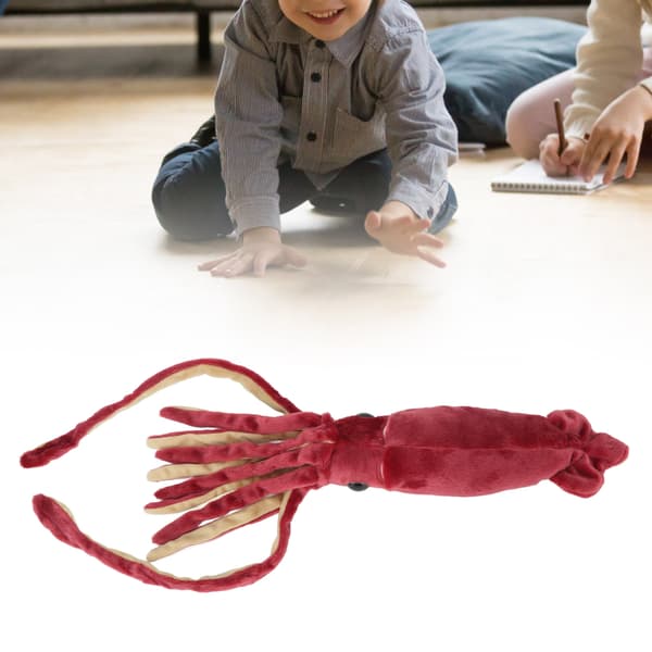Söt Röd Plysch Bläckfisk Gosedjur