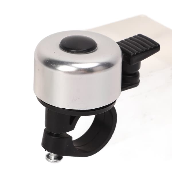 Cykel Säkerhetsklocka Silver Metall Mini Horn Styre Alarm