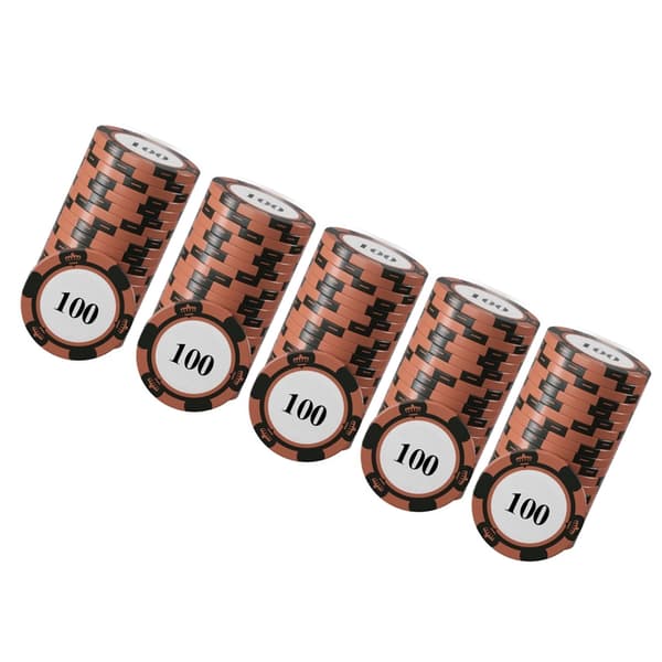 20 st Professionella Pokerchips Set Tydlig Utskrift Stora Siffror Brädspel Räkneskivor 100