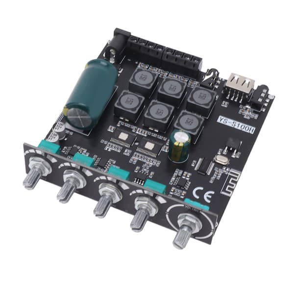 2.1 Kanal Bluetooth Stereo Forsterkermodul DC 12-24V 50Wx2 100W