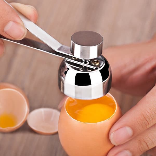 Eggetoppkutter i rustfritt stål, verktøy for å åpne kokt eggeskall