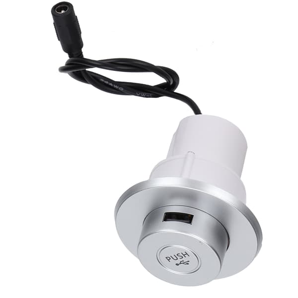 Indbygget USB-oplader til skrivebord, sofa, bordplade, mobiltelefonoplader