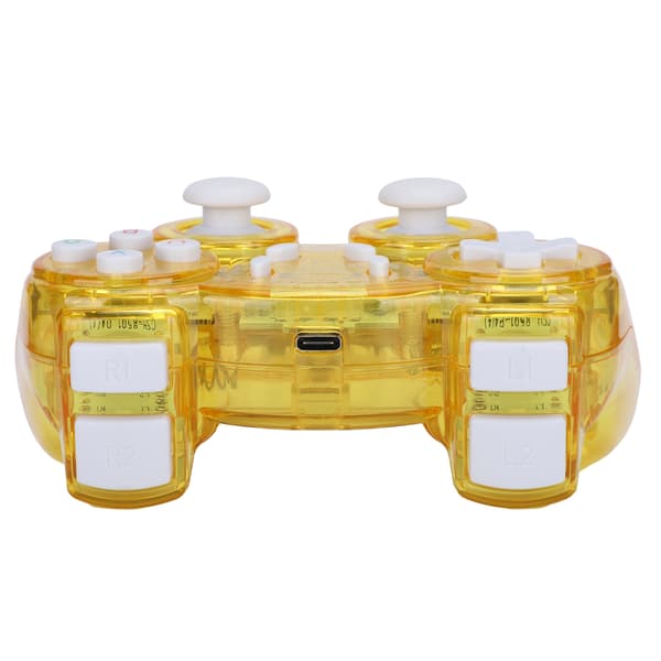 Trådløs Spilcontroller Beskyttende Skal ABS Gamepad Transparent Gul Multi Farve Tilbehør