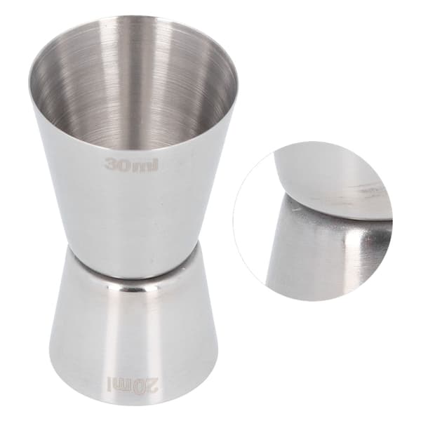 Dobbelt Cocktail Målekop i Rustfrit Stål 20ml 30ml Bar Drink