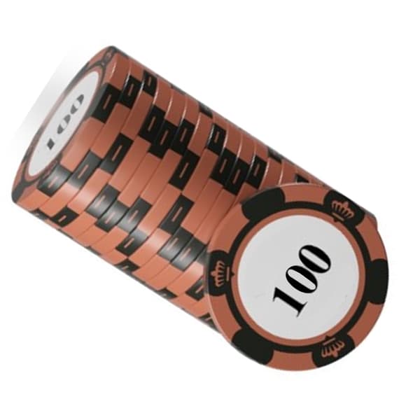 20 st Professionella Pokerchips Set Tydlig Utskrift Stora Siffror Brädspel Räkneskivor 100