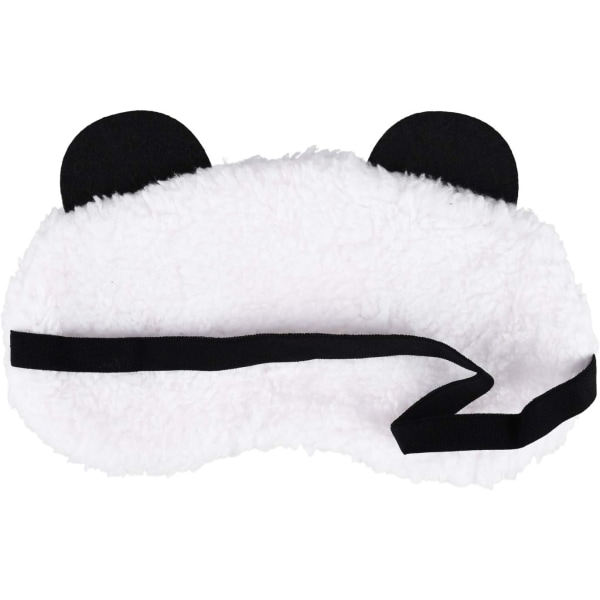 Söpö Panda Sleep Mask Pehmeä pehmopääpanta, Hauskat Hymiöt Unimasi Silmänaamari Cover Tytöille Pojat Naiset Miehet Lapset Kotiin Nukkumatkustaminen, Yllätys,