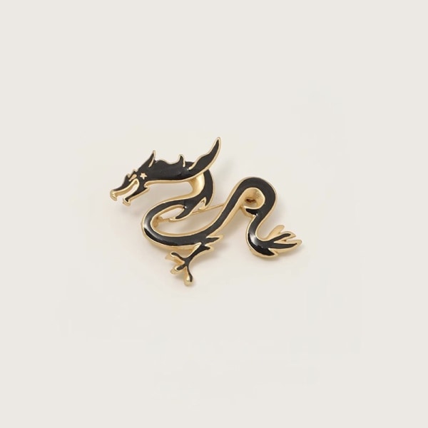 Retro Dragon Totem Brosch Henkilökohtainen Miesten Zodiac Pin Mode