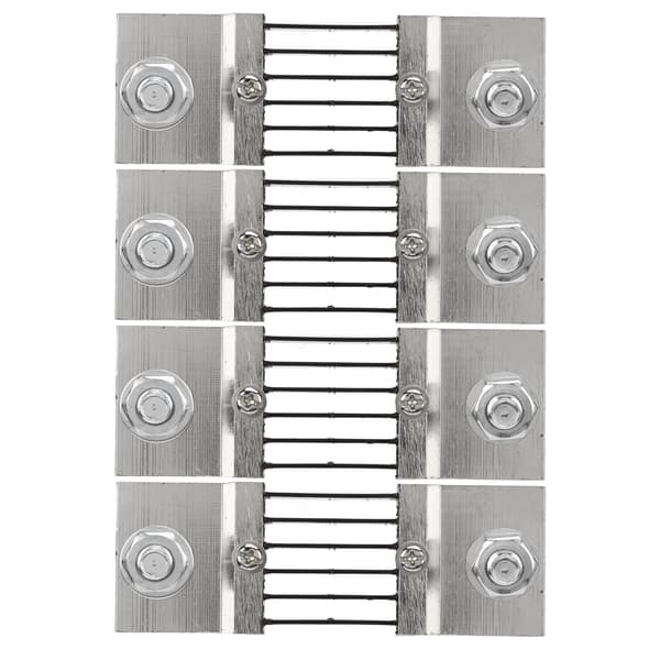 4 st 75mV DC Strömshuntmotstånd Mangan Kopparlegering Amperemeter Shunt FL2 600A