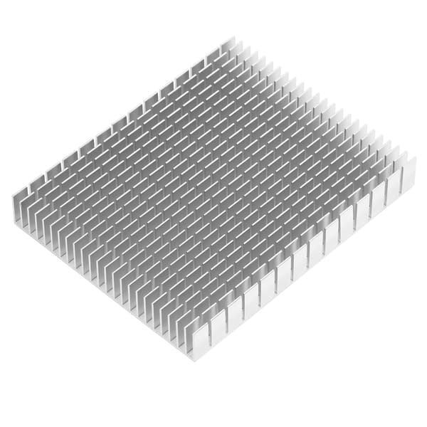 Køleplade Aluminium Køler Køleplade Radiator 150x120x20mm til CPU Forstærker PCB Hvid