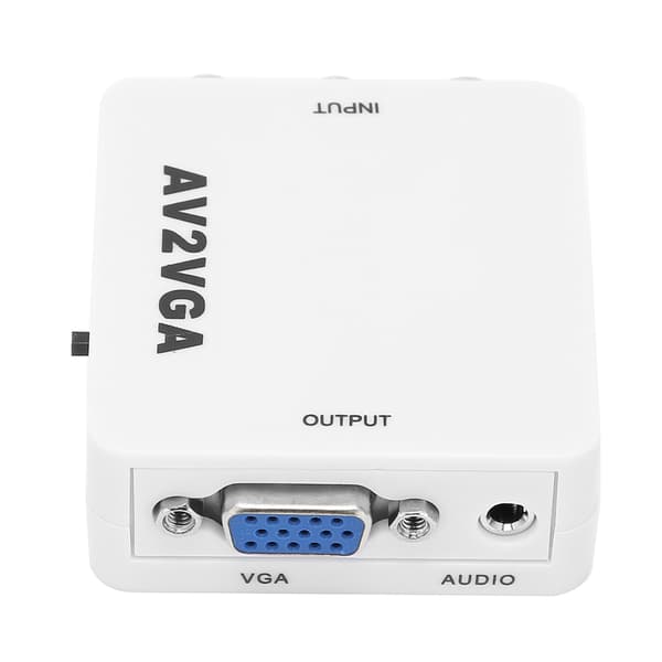 AV till VGA-omvandlare Portabel 1920x1080 HD-videoadapter med USB-kabel