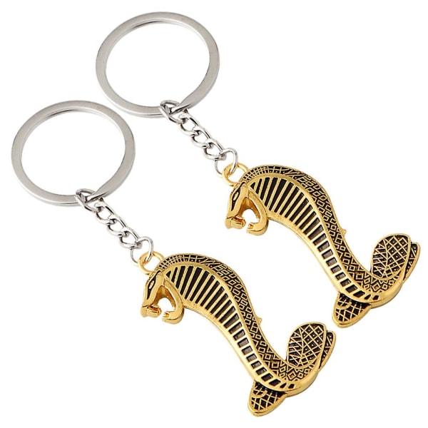 2 st Nyckelringar Snake Key Ring Crafted Key Hängen