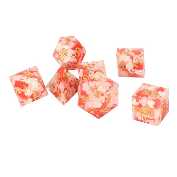 D6 Resin Polyhedral Tärningar Hög Balans Klart Nummer Rollspel Tärningar