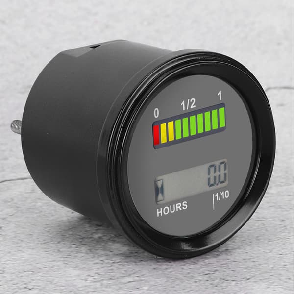 DC12-48V LCD LED Digital Batteriindikator Motor Timer til Golfvogn Gaffeltruck