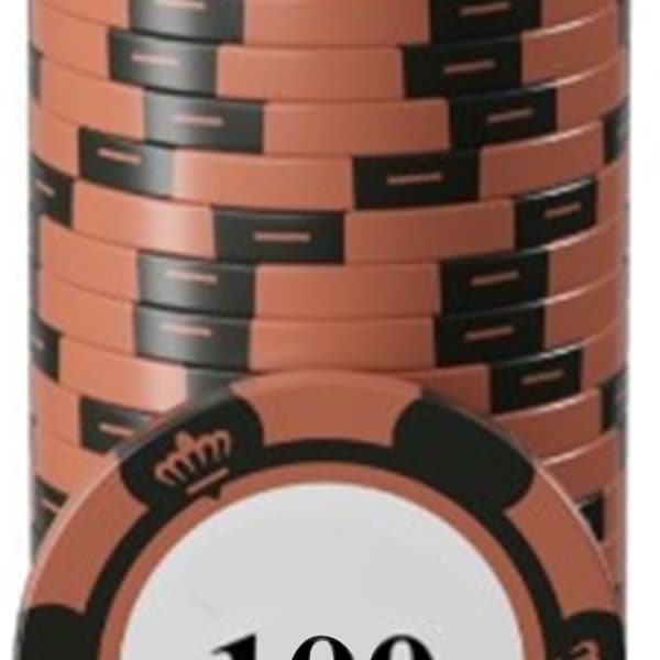 20 st Professionella Pokerchips Set Tydlig Utskrift Stora Siffror Brädspel Räkneskivor 100