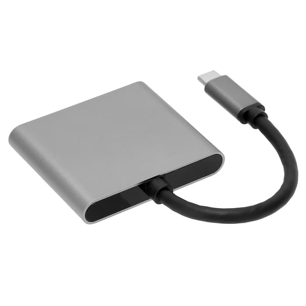 Type C til HDMI-hub 2-i-1 dokkingstasjon 4K-adapter