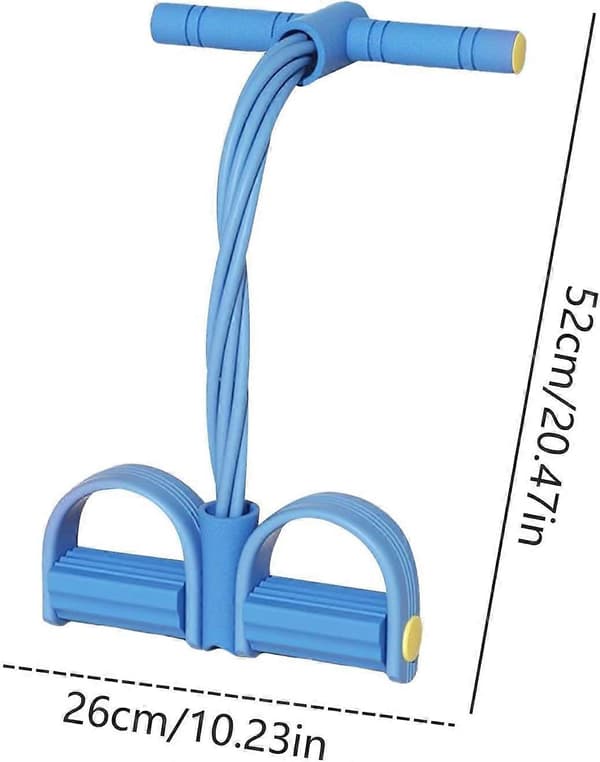 Pedalmodstandsbånd - 8 rør elastisk multifunktionsudstyr | Pedalmodstandstræner, til styrketræning, strækning af ben, arme, mave