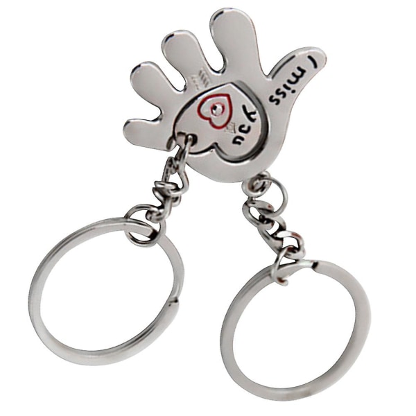 5 st Portable Creative Metal Nyckelring Hjärta Nyckelring Nyckelring Hänge Nyckelring Hänge För vänner Älskare Par