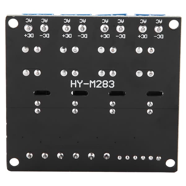 4-kanals solid state relémodul DC-AC 5V høynivåutløser med sikring 2A