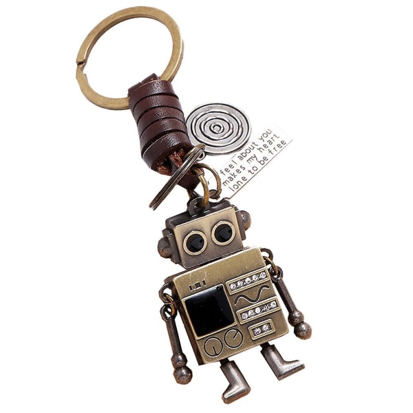 1 st Retro nyckelring kreativ väska hänge Bedårande robot hänge nyckelringar dekor
