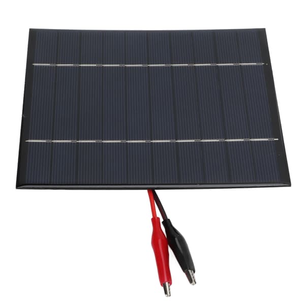 2.5W 5V Mini Solcellepanel Poly Solcellemodul DIY Epoxy Panel med Tigerklemme