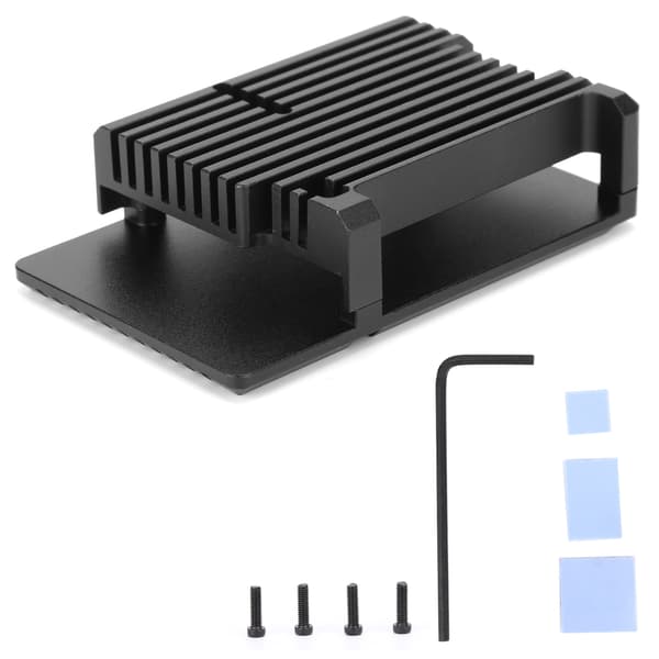 Raspberry Pi 4 B Kylande Aluminiumlegering Passiv Kylfläns Fodral Datortillbehör