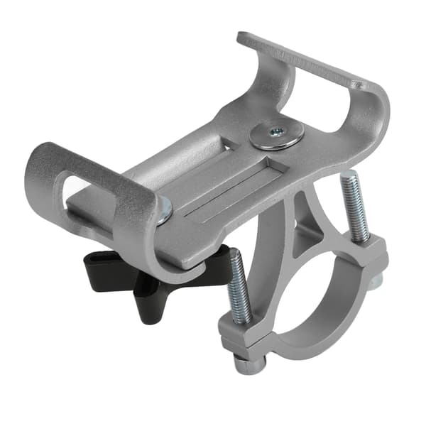 Cykeltelefonholder i aluminiumslegering til udendørs cykling, navigation, sølv