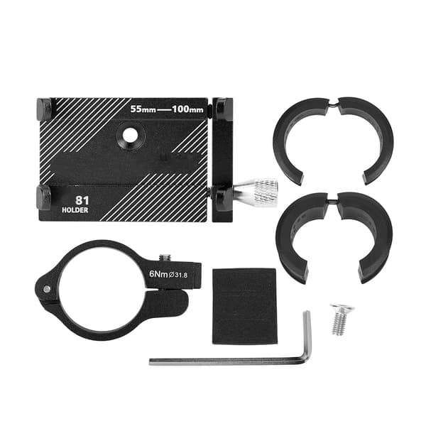 GUB Universal Mini Telefonhållare Svart Aluminiumlegering Landsvägscykel Styrefäste
