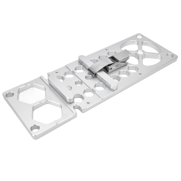 90 Graders Styreskinneklemme Aluminiumlegering Rustfrit Stål Rundsav Tilbehør DIY
