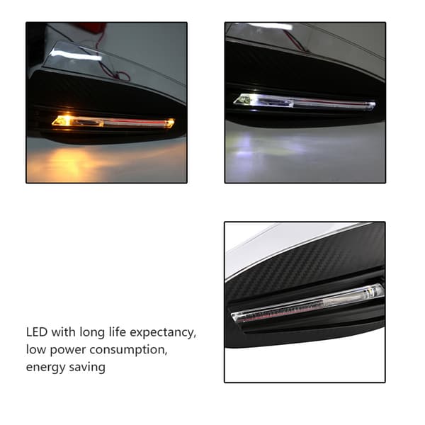 2st 7/8\" Universal Motorcykel Handskydd LED Blinkers DRL Indikator Skydd