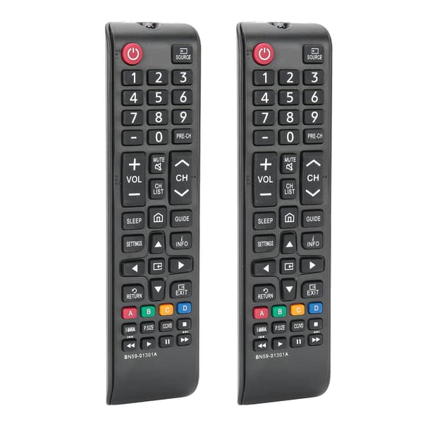 2 stk. multifunksjonell TV-fjernkontroll erstatning for Samsung TV