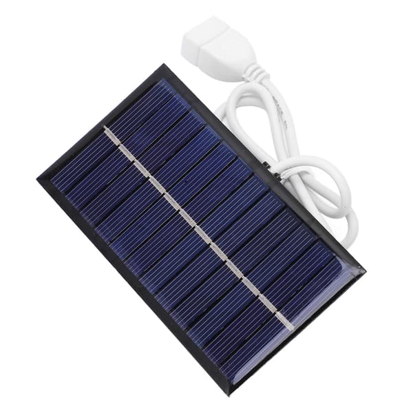 1W 6V Solcellsladdningspanel Bärbar DIY Solcellskort för Mobiltelefon Hembelysning