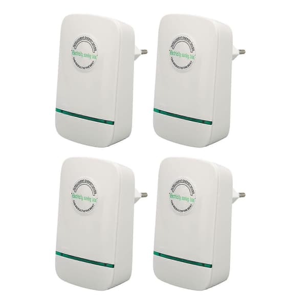 4PCS Power Saver Intelligent Flame Retardant Low Consumption for Home 90-240V EU Plug