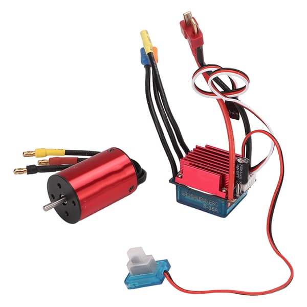 Borstlös Motor ESC Kit 4500KV 35A Programmerbar för 1 14 1 16 RC Bil