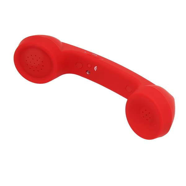 Retro Röd Trådlöst Bluetooth Headset Strålningssäker Uppladdningsbar