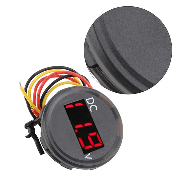 0-100V DC Digital LED Voltmeter Vandtæt Paneldisplay til Bil Motorcykel