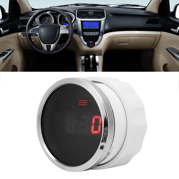 Bil Intelligent Digitalt Display Vanntett Vannstandsmåler 52mm