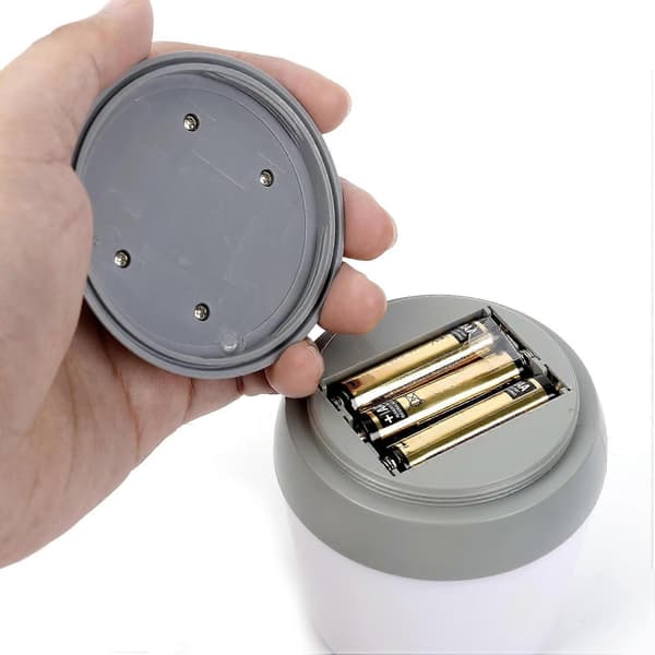 Mini sammenleggbar campinglykt, 180 lumen, LED mini camping, hvitt og rødt lys