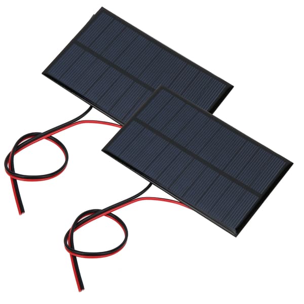 2st Mini Solpanel Modul System Laddare Batteri DC 5V 250mA med Kabellängd 30cm/11.8in