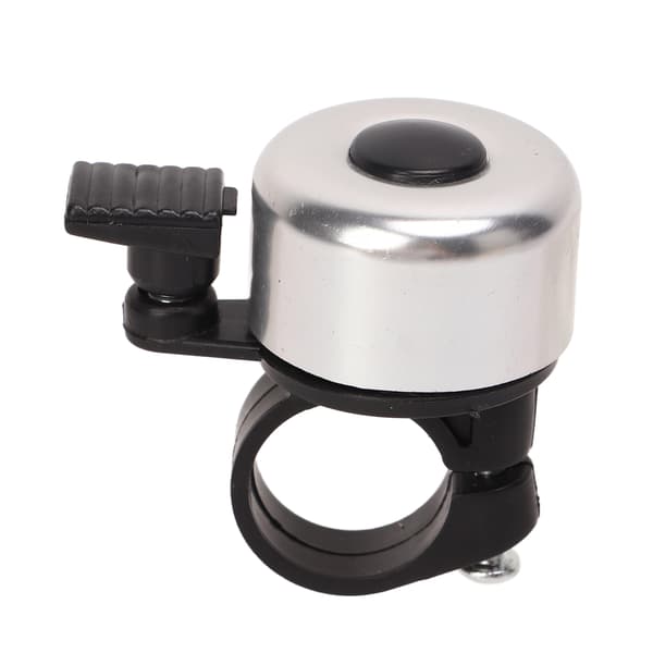 Cykel Säkerhetsklocka Silver Metall Mini Horn Styre Alarm