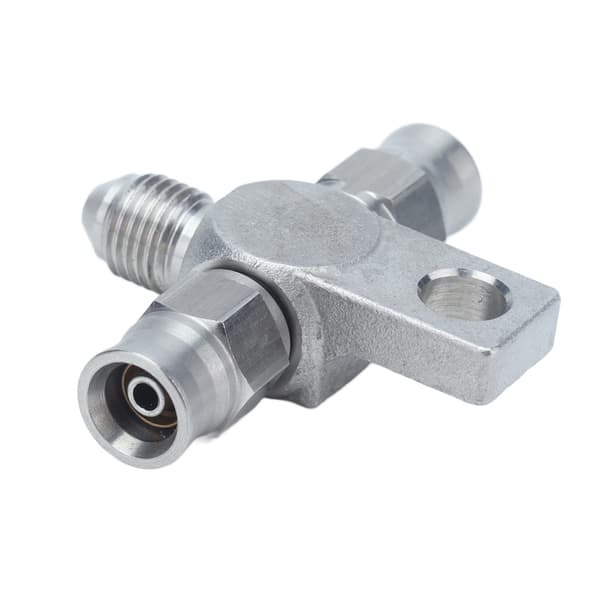 AN3 T-stykke Bremsslange AN3 til Ledningsende Fittings Rustfrit Stål Autodele