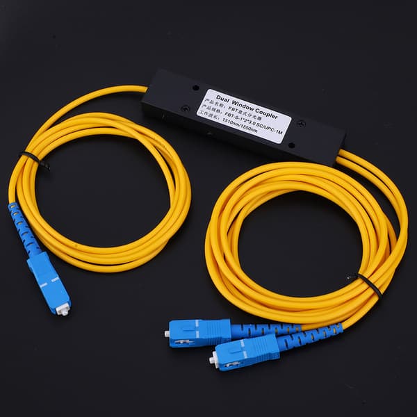 Singlemode Fiberoptisk Splitter 1x2 FBT Splitter Modul med SC/UPC Interface 1310-1550nm