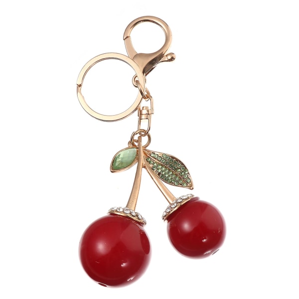 1 st Bedårande väska nycklar Dekorativ legering körsbär hängande hängen nyckelring
