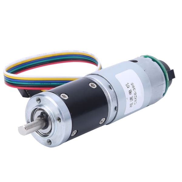 12V 330RPM Metal DC Gearmotor med Encoder Hastighedsreduktion