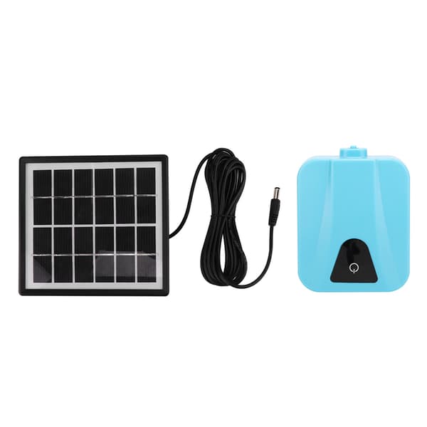 Solcellsdriven Luftpump AC DC Dubbel Användning Solcells Aerator Oxygenator för Akvarier