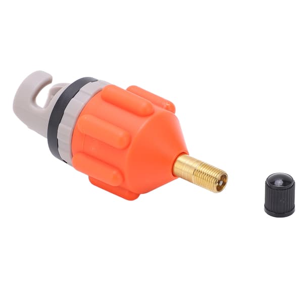 Bärbar Paddelbräda Pumpadapter Läckagesäker Lätt Att Pumpa Upp för Gummibåtar Orange