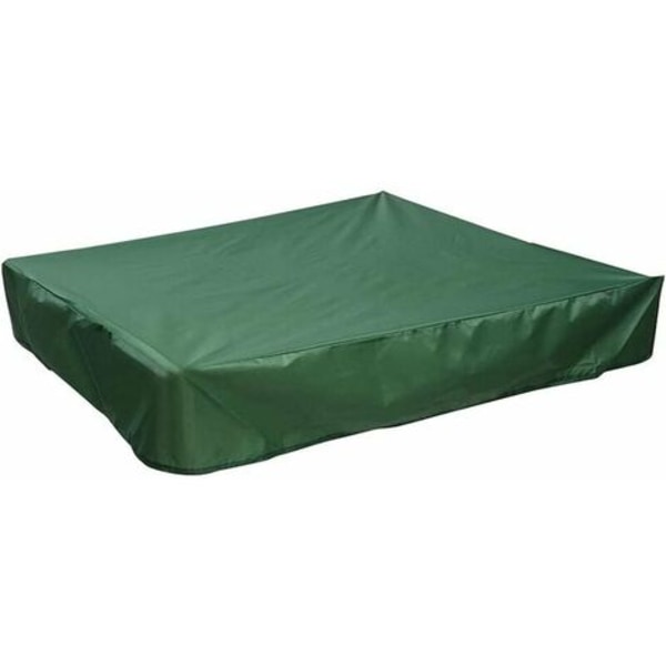 Cover 150x150 cm Vattentätt cover UV-skydd 70 % skydd för Oxford Sandlåda med dragsko, Grön (150x15