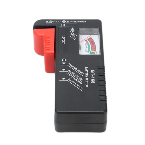 Pointer BT168 Batterikapacitetstester Bærbar Batterikontroller til 1,5V 9V Batteri