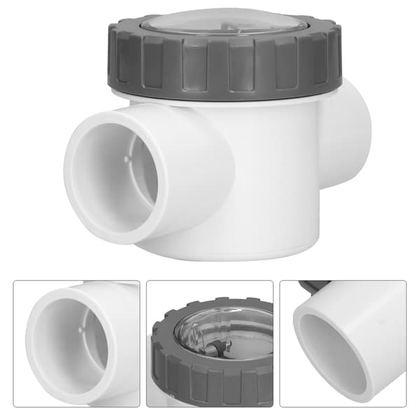 PVC Backventil V501A Pool Transparent Icke-returventil Ersättningstillbehör