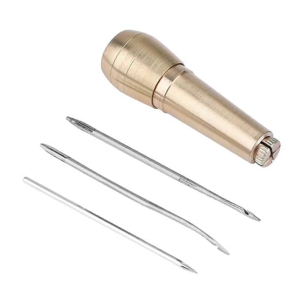 3 Needles Copper Handle Sewing Machine Leather Shoe Repair Tool